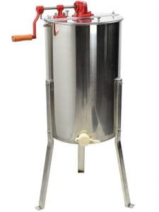 VIVO Large 2-Frame Stainless Steel Manual Honey Extractor (BEE-V002)