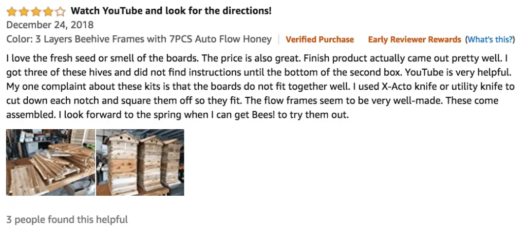 3 Layers Beehive Frames with 7PCS Auto Flow Honey Hive